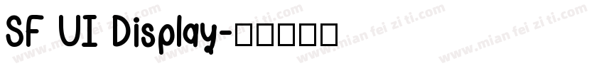 SF UI Display字体转换